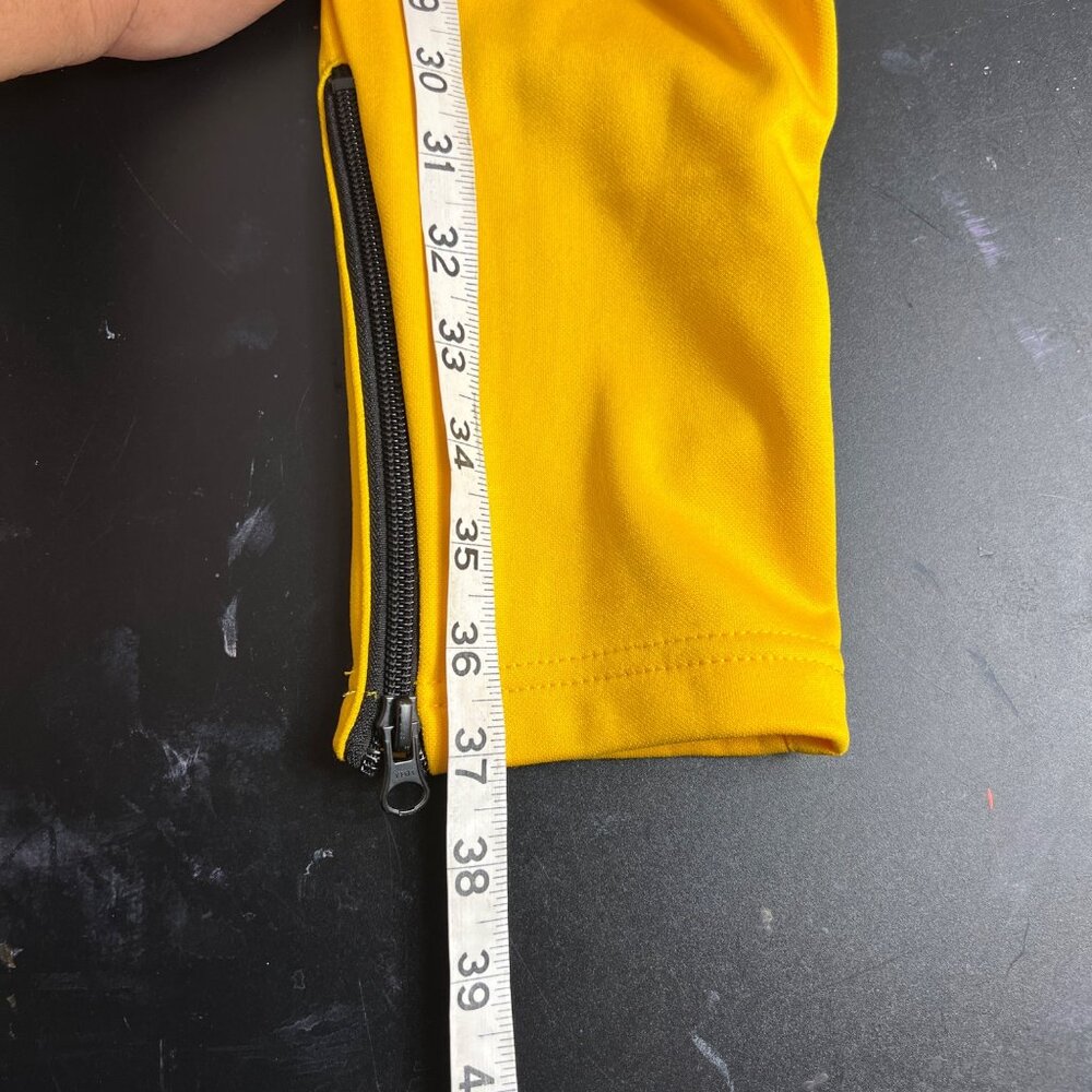 Third Eye Yellow & Navy Jogger Pants With Zip Pockets & Elastic Waist Size XXL - Picture 9 of 10